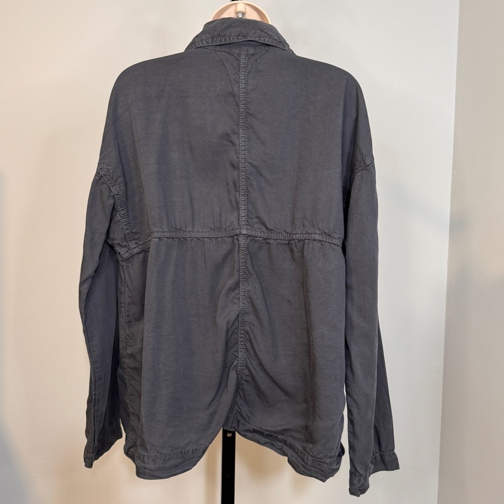 Caslon Grey Draped Utility Jacket - Size M - Picture 3 of 8